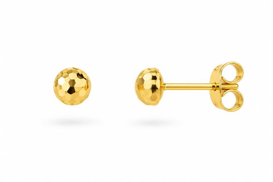 Orecchini Lo Scrigno Gioielli in Oro giallo MEZZE PALLINE IDEE - MEZZE PALLINE IDEE